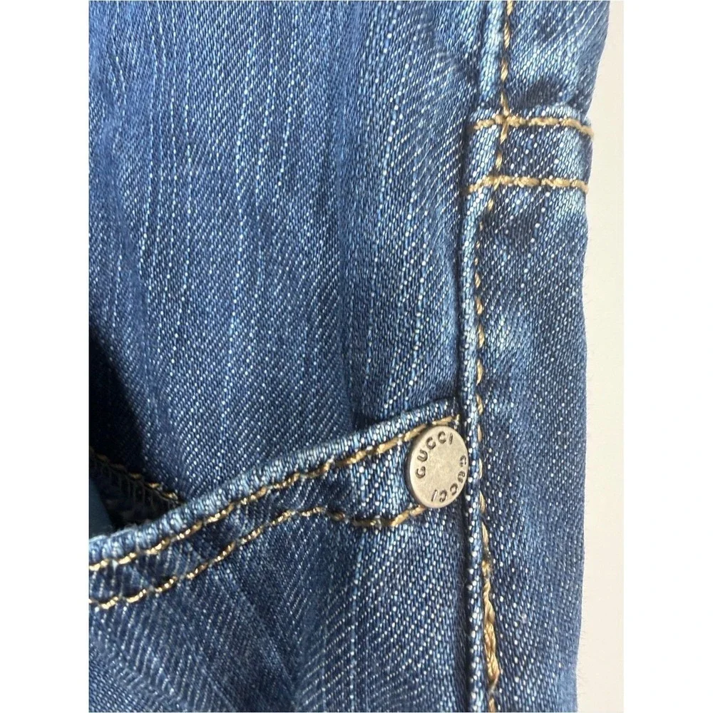 Authentic Gucci Made in Italy Blue Straight Leg Jeans Men's EU 42 Designer Denim